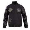 Men's Toronto Maple Leafs Black & Gold Varsity Jacket