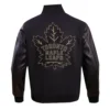 Men's Toronto Maple Leafs Black & Gold Varsity Jacket - Image 4