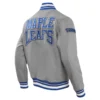 Alternative view of Toronto Maple Leafs Crest Emblem Wool Varsity Jacket