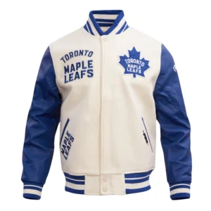 Men's Toronto Maple Leafs Retro Classic Wool & Leather Varsity Jacket