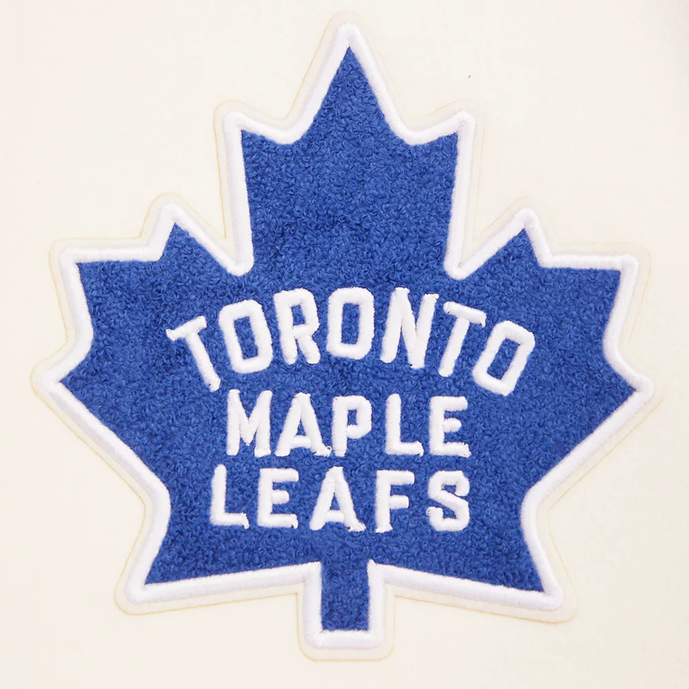Men's Toronto Maple Leafs Retro Classic Wool & Leather Varsity Jacket - Image 5