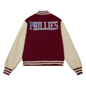 Alternative view of Philadelphia Phillies Team Legacy Wool & Leather Varsity Jacket