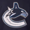 Vancouver Canucks Full Wool One Color Varsity Jacket - Image 3