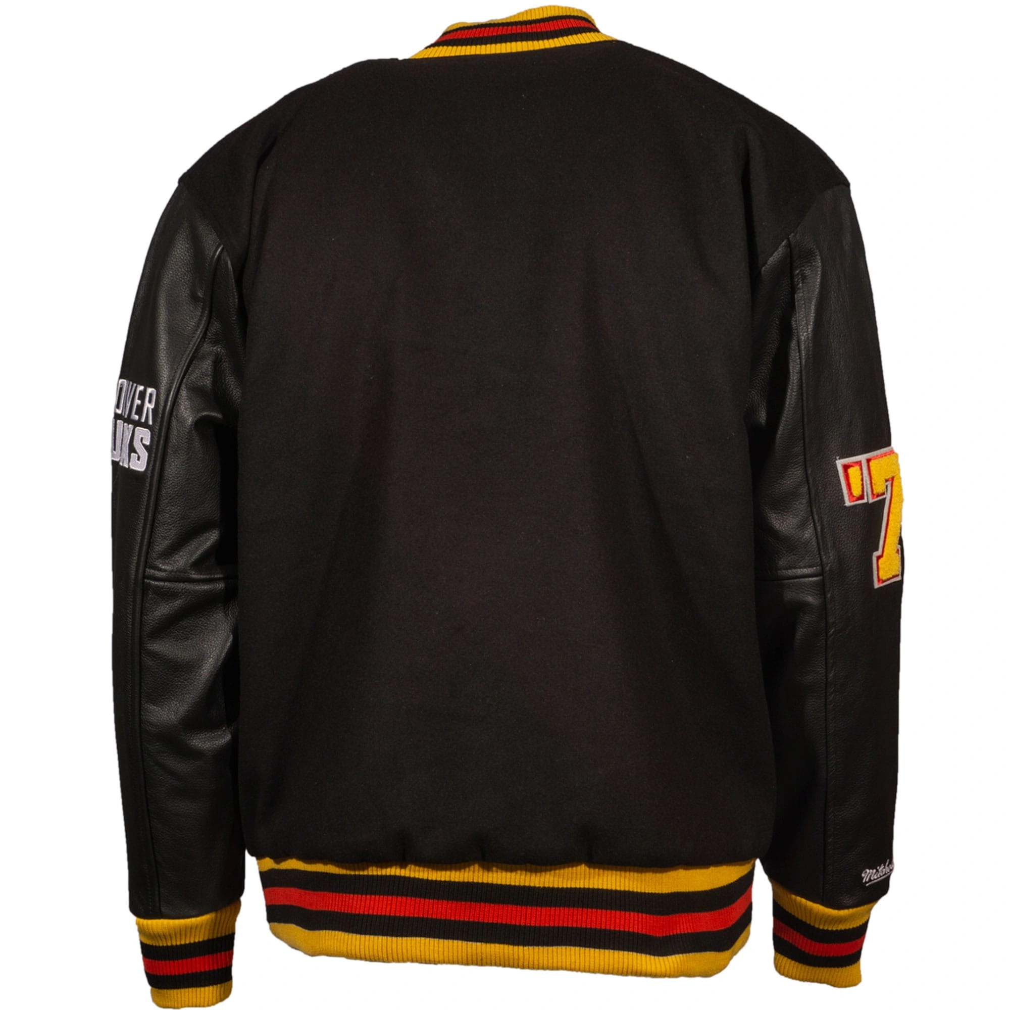 Vancouver Canucks Letterman Wool & Leather Varsity Jacket - Image 2
