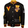 Vancouver Canucks Letterman Wool & Leather Varsity Jacket