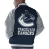 Vancouver Canucks Full-Snap Raglan varsity Jacket - Image 4