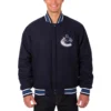 Vancouver Canucks Full Wool One Color Varsity Jacket