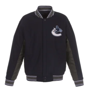 Vancouver Canucks Accent Polyester Varsity Jacket