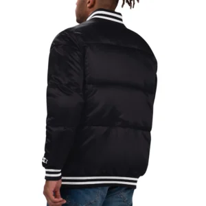 Alternative view of Vancouver Canucks Bronx Satin Full-Snap Varsity Jacket