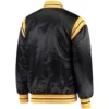 Alternative view of Vancouver Canucks The Enforcer Satin Varsity Jacket