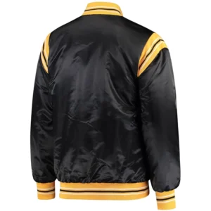 Alternative view of Vancouver Canucks The Enforcer Satin Varsity Jacket