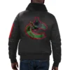 Vancouver Canucks History Month Satin Varsity Jacket - Image 2