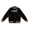 Vegas Golden Knights Cooperstown Heavyweight Ribbed Knitted Black Varsity Jacket