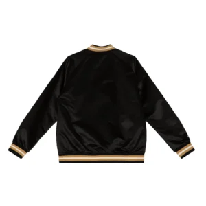 Alternative view of Vegas Golden Knights Cooperstown Heavyweight Ribbed Knitted Black Varsity Jacket