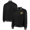 Vegas Golden Knights Classic Ribbed Full-Snap Satin Varsity Jacket - Image 4