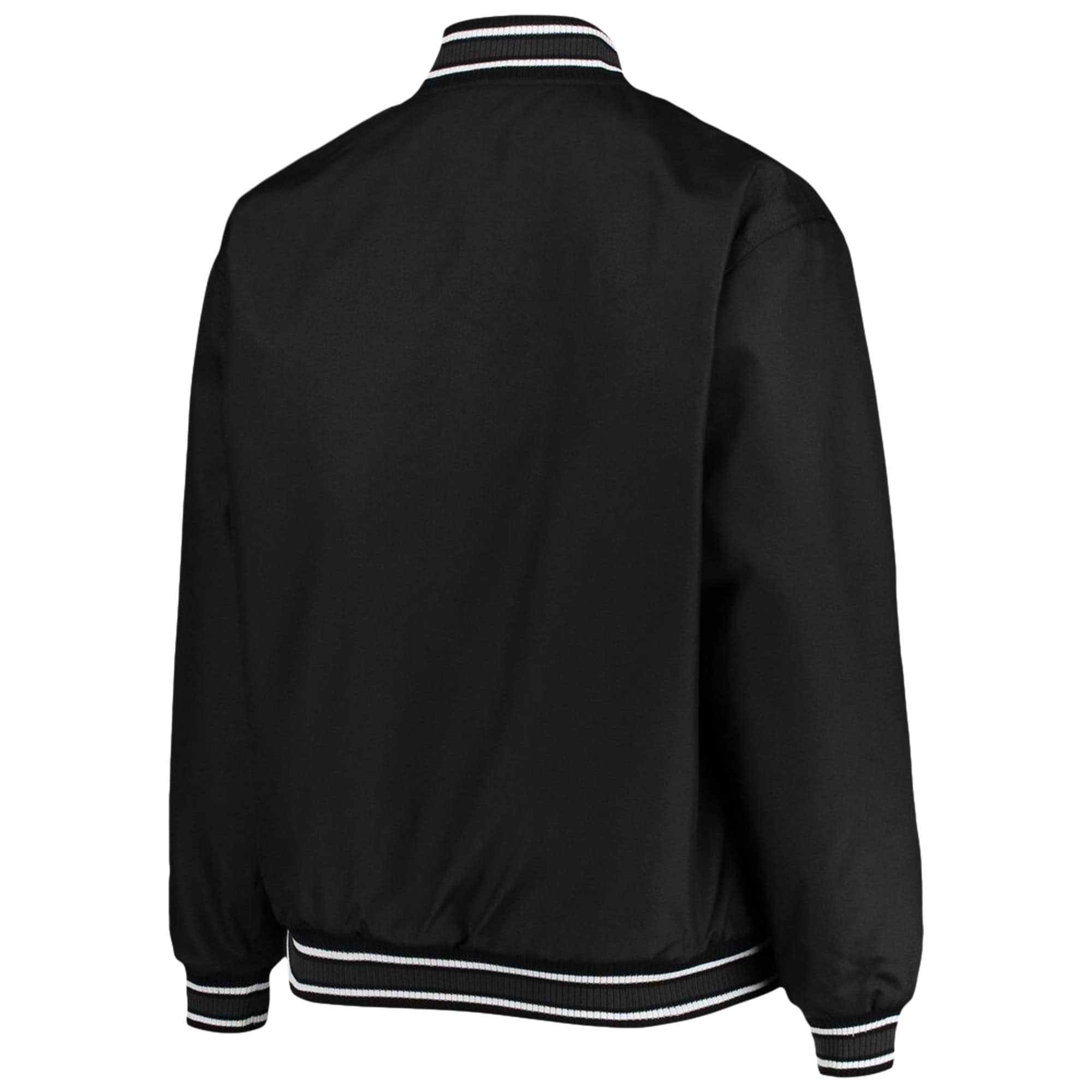 Vegas Golden Knights Classic Ribbed Full-Snap Satin Varsity Jacket - Image 2
