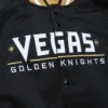 Vegas Golden Knights Lightweight Raglan Current Logo Black Varsity Jacket - Image 3