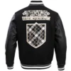 Vegas Golden Knights Pro Prep Black Wool & Leather Varsity Jacket - Image 2