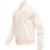Vegas Golden Knights Pro Standard Neutral Twill Full-Zip Satin Varsity Jacket - Image 3