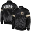 Vegas Golden Knights The Power Forward Full-Snap Satin Varsity Jacket - Image 3