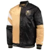 Vegas Golden Knights Starter The Leader Full-Snap Satin Varsity Jacket
