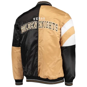 Alternative view of Vegas Golden Knights Starter The Leader Full-Snap Satin Varsity Jacket