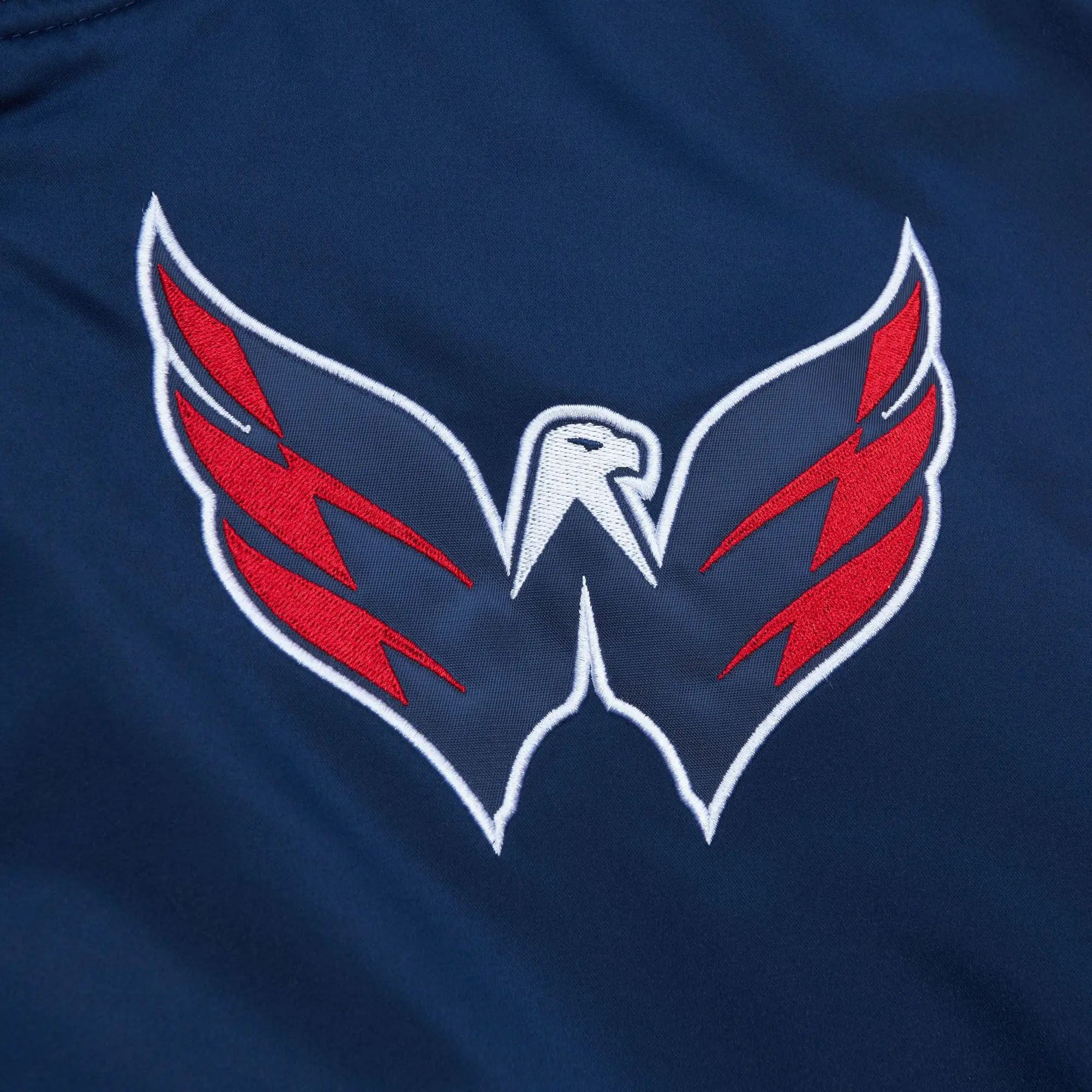Washington Capitals Cooperstown Heavyweight Blue Varsity Jacket - Image 3