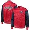 Washington Capitals The Enforcer Satin Varsity Jacket - Image 4