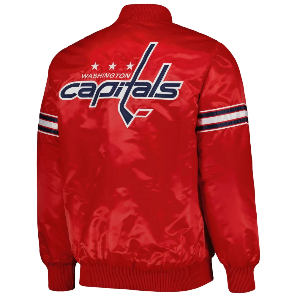 Alternative view of Washington Capitals Pick And Roll Satin Varsity Jacket