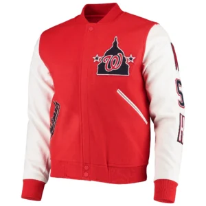 Washington Nationals Classic Pro Standard Red Varsity Jacket