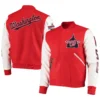Washington Nationals Classic Pro Standard Red Varsity Jacket - Image 4