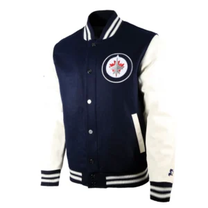 Winnipeg Jets Prospect Wool & Leather Varsity Jacket