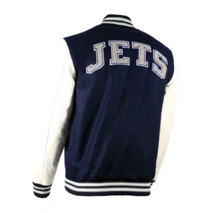 Alternative view of Winnipeg Jets Prospect Wool & Leather Varsity Jacket