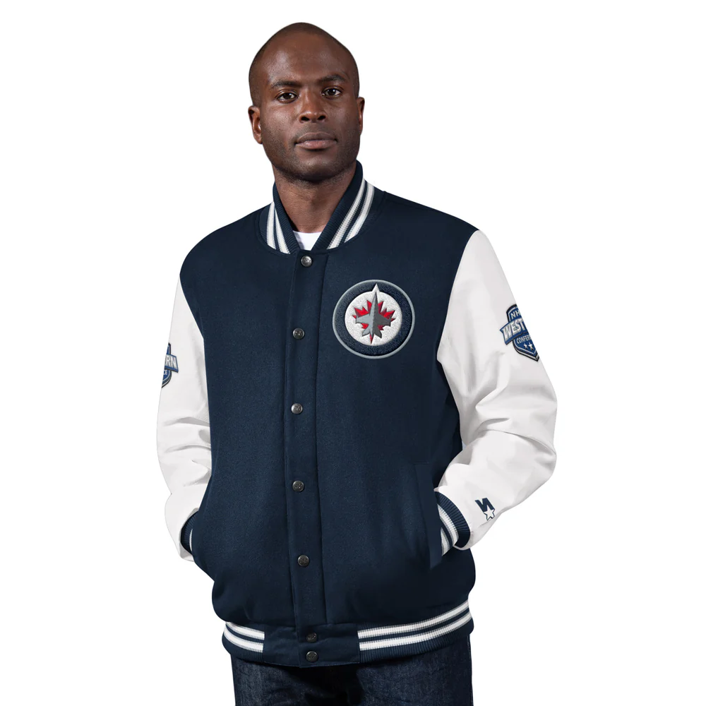 Winnipeg Jets Prospect Wool & Leather Varsity Jacket - Image 3