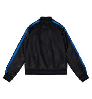 Alternative view of Chicago Cubs Raglan Cooperstown Heavyweight Full-Snap Satin Varsity Jacket