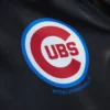 Chicago Cubs Raglan Cooperstown Heavyweight Full-Snap Satin Varsity Jacket - Image 3