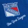 New York Rangers Full-Snap Blue & WhiteVarsity Jacket - Image 3