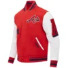 Atlanta Braves Old English Baseball Team Players Wool & Leather Varsity Jacket - Image 3