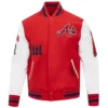 Atlanta Braves Old English Baseball Team Players Wool & Leather Varsity Jacket