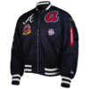 Atlanta Braves MA-1 Full-Zip Bomber Varsity Jacket