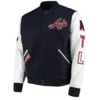 Atlanta Braves Classic Wool & Leather Varsity Jacket