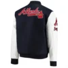 Atlanta Braves Classic Wool & Leather Varsity Jacket - Image 2