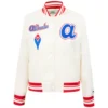 Atlanta Braves Retro Classic Women's Rib Satin Varsity Jacket