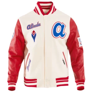 Atlanta Braves Men's Retro Classic Wool & Leather Varsity Jacket