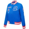 Atlanta Braves Women's Retro Classic Satin Varsity Jacket - Image 3