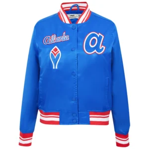 Atlanta Braves Women's Retro Classic Satin Varsity Jacket