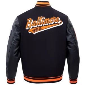 Alternative view of Baltimore Orioles Classic Baseball Team Players Wool & Leather Varsity Jacket