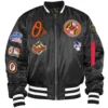 Baltimore Orioles MA-1 Full-Zip Bomber Varsity Reversible Jacket