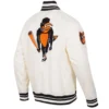 Baltimore Orioles Men's Pro Standard Classic Rib Satin Varsity Jacket - Image 4