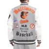 Baltimore Orioles Pro Standard Classic Old English Wool & Leather Varsity Jacket - Image 2